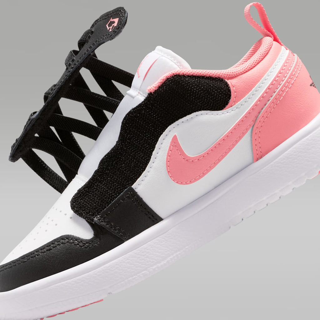 Jordan 1 Low Alt Little Kids' Shoes - Black/White/Pink Gaze