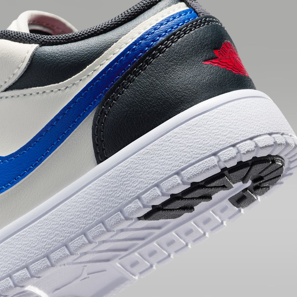 Jordan 1 Low Alt Little Kids' Shoes - Phantom/Off Noir/Sail/University Red - Image 8