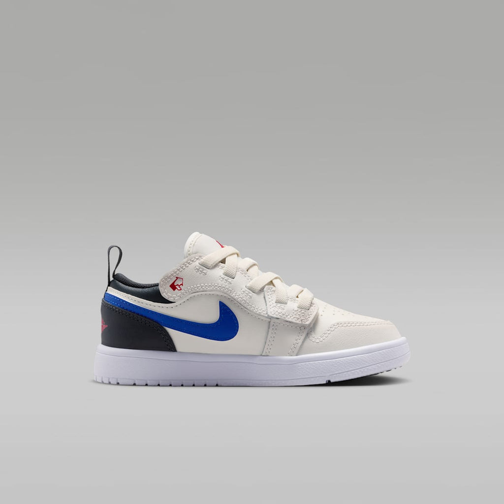 Jordan 1 Low Alt Little Kids' Shoes - Phantom/Off Noir/Sail/University Red - Image 3