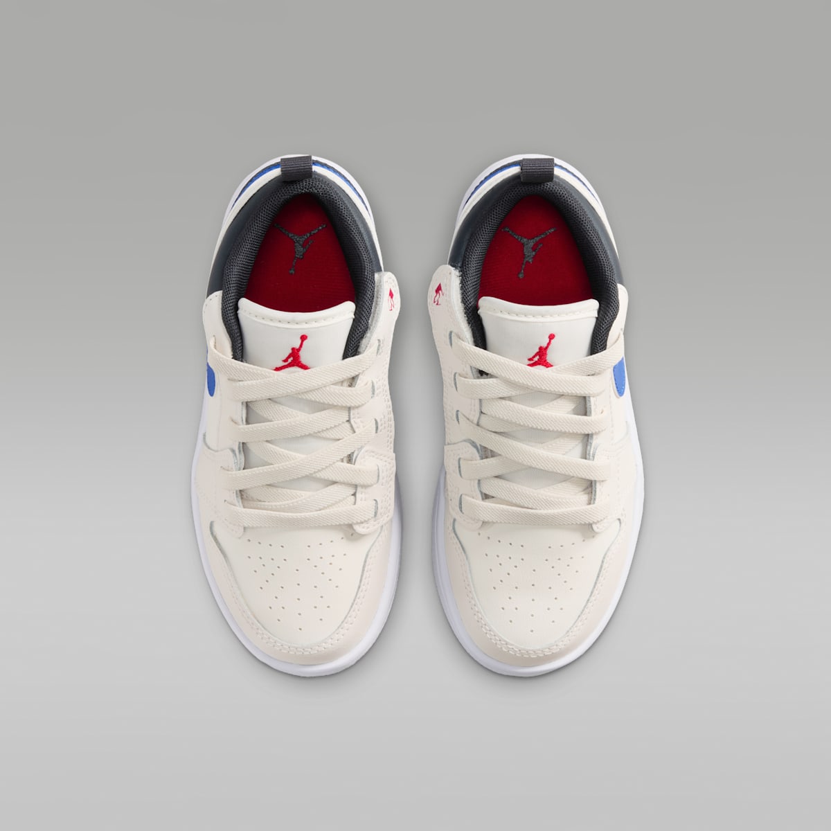 Jordan 1 Low Alt Little Kids' Shoes - Phantom/Off Noir/Sail/University Red - Image 4