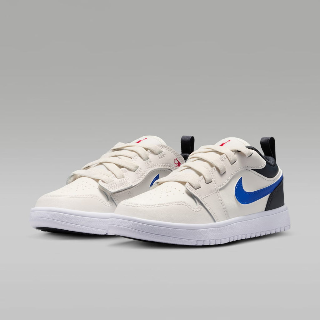 Jordan 1 Low Alt Little Kids' Shoes - Phantom/Off Noir/Sail/University Red - Image 5