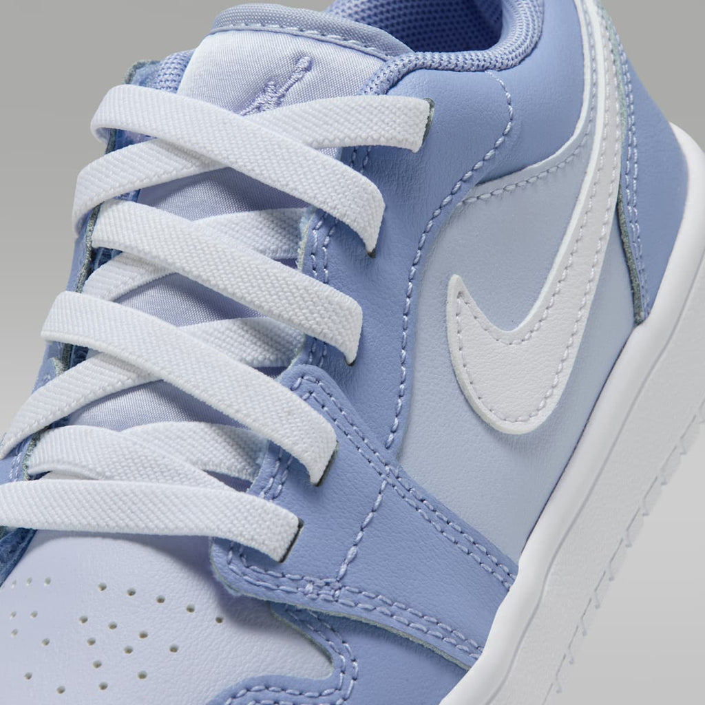 Jordan 1 Low Alt Little Kids' Shoes - Aluminum/White/Hydrogen Blue - Image 7
