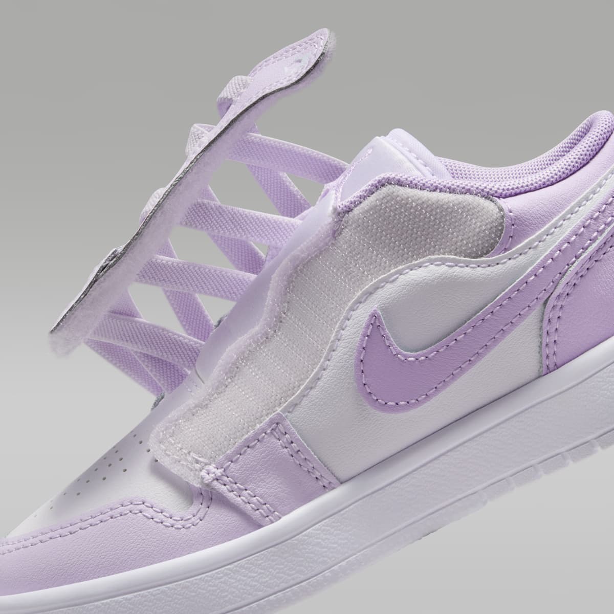 Jordan 1 Low Alt Little Kids' Shoes - Barely Grape/Violet Mist/White - Image 9