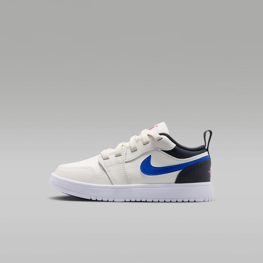 Jordan 1 Low Alt Little Kids' Shoes - Phantom/Off Noir/Sail/University Red - Image 1