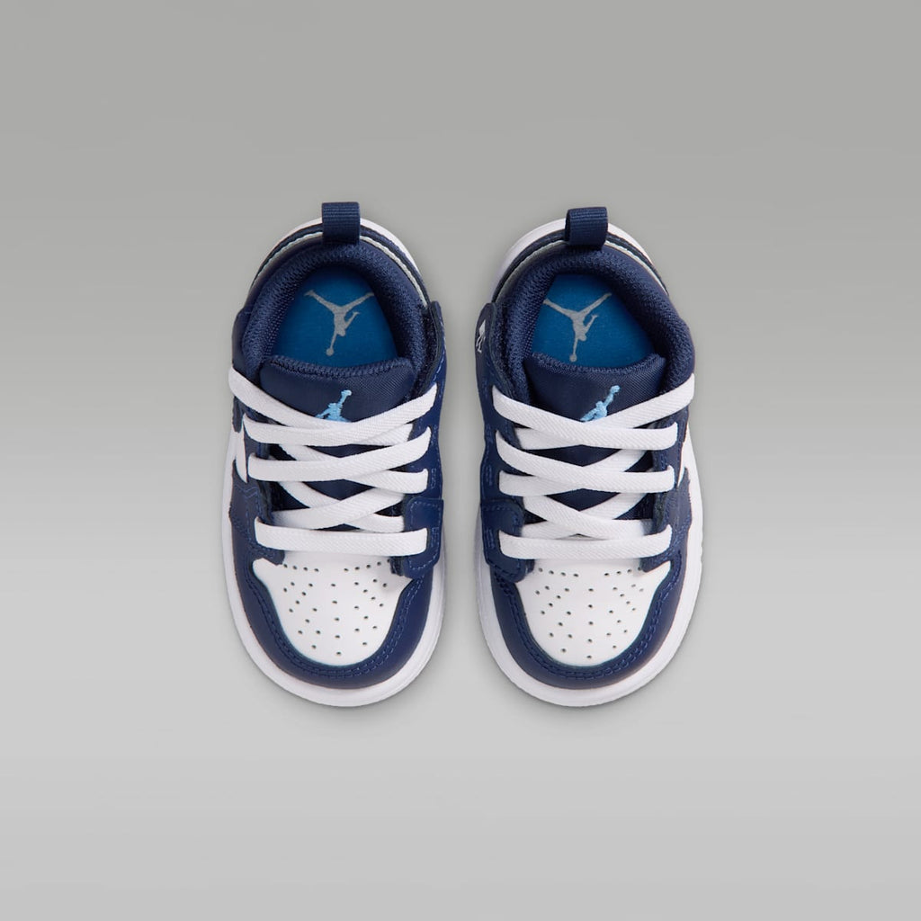 Jordan 1 Low Alt Baby/Toddler Shoes - Midnight Navy/White/University Blue - Image 4