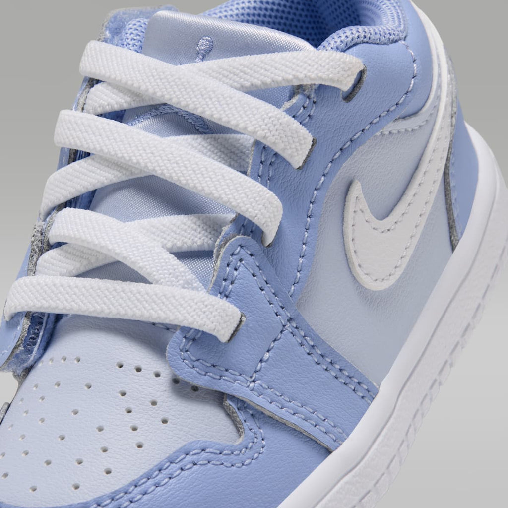 Jordan 1 Low Alt Baby/Toddler Shoes - Aluminum/White/Hydrogen Blue - Image 7