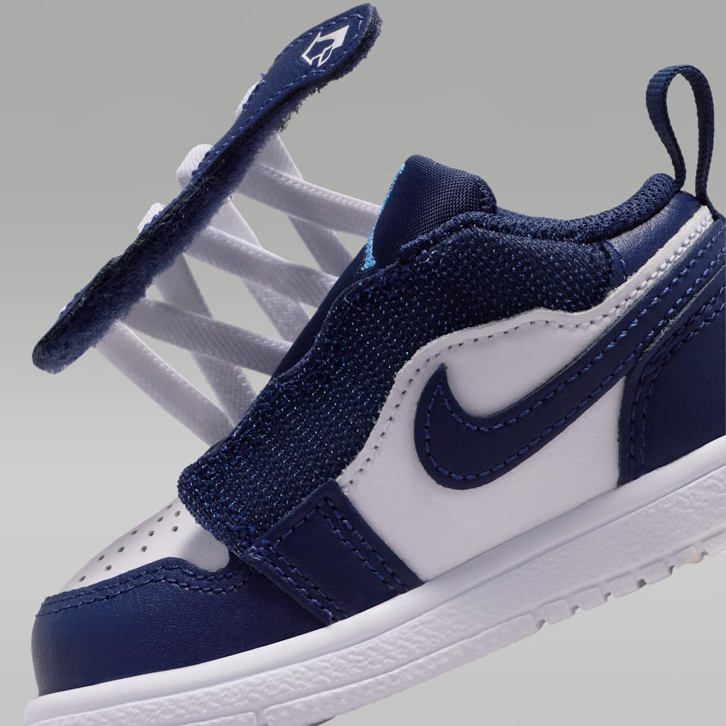Jordan 1 Low Alt Baby/Toddler Shoes - Midnight Navy/White/University Blue - Image 8