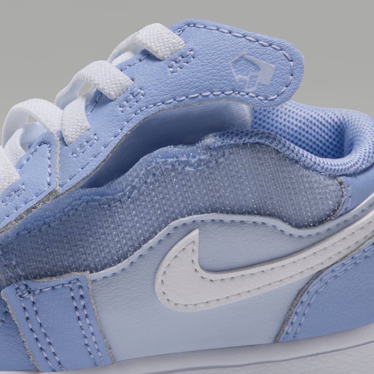 Jordan 1 Low Alt Baby/Toddler Shoes - Aluminum/White/Hydrogen Blue - Image 8