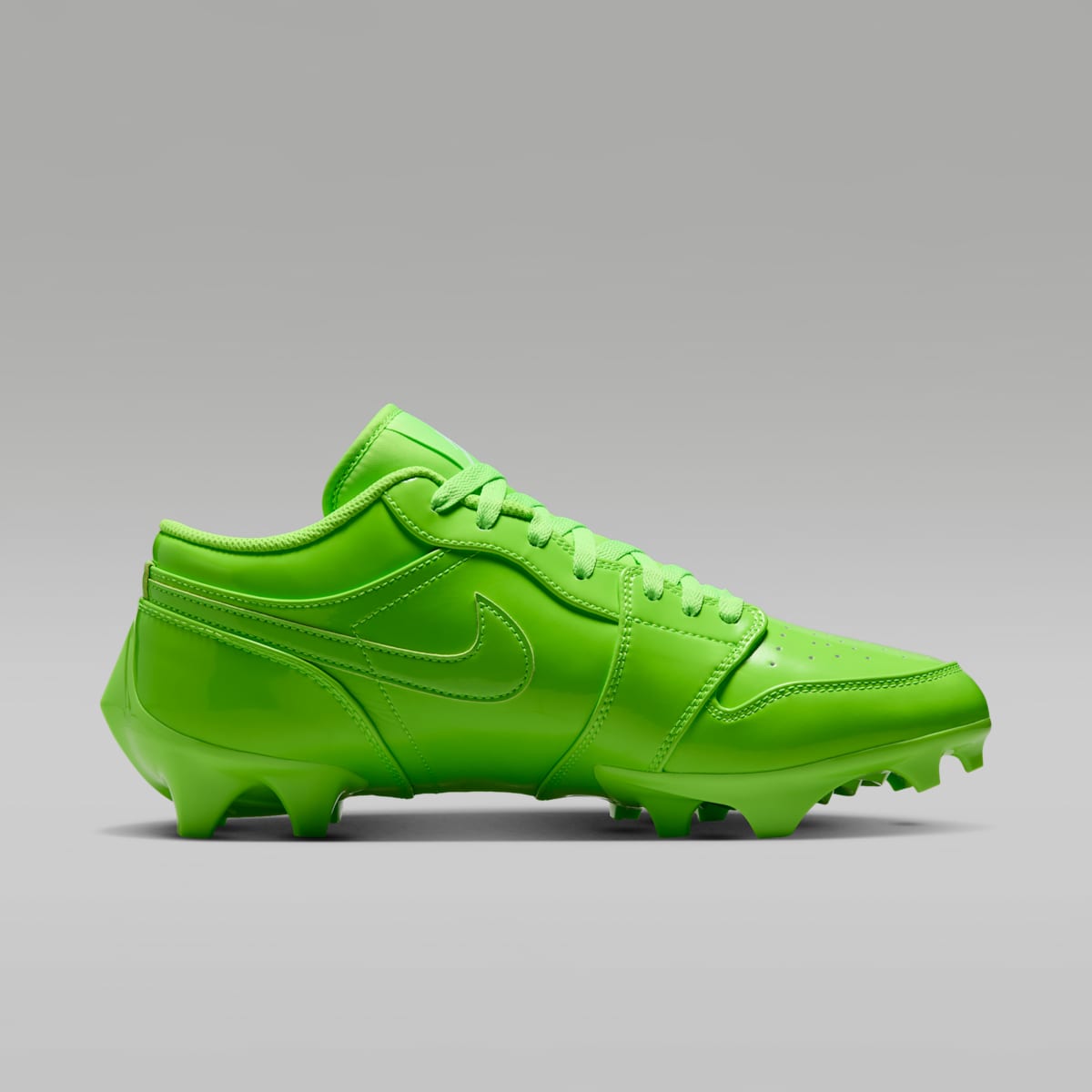 Jordan 1 Low TD Men's Football Cleat - Electric Green/White/Electric Green - Image 3