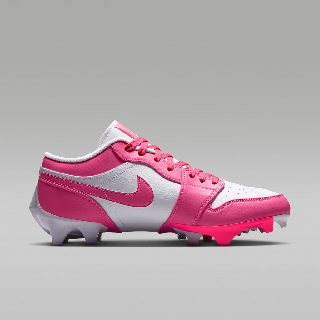 Jordan 1 Low TD Men's Football Cleat - Digital Pink/White - Image 3