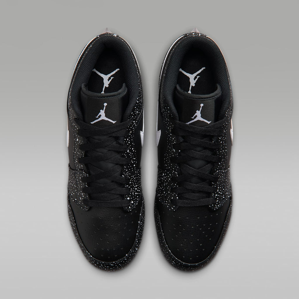 Jordan 1 Low TD Men's Football Cleat - Black/White - Image 4