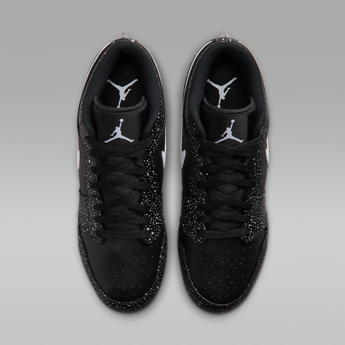 Jordan 1 Low TD Men's Football Cleat - Black/White - Image 4