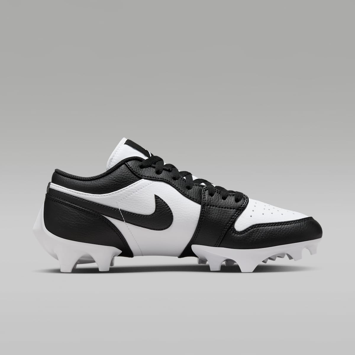 Jordan 1 Low TD Men's Football Cleat - White/Black/Black - Image 3