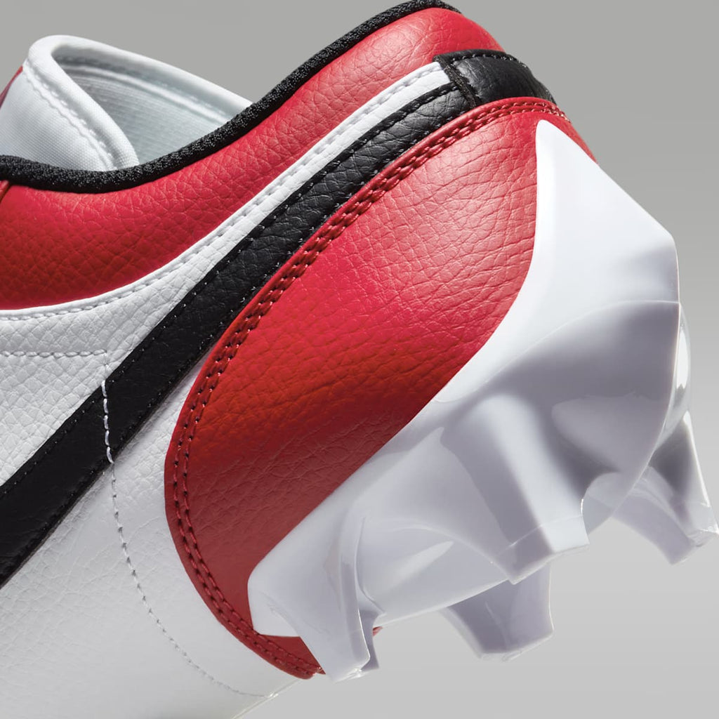Jordan 1 Low TD Men's Football Cleat - White/Varsity Red/Black - Image 9