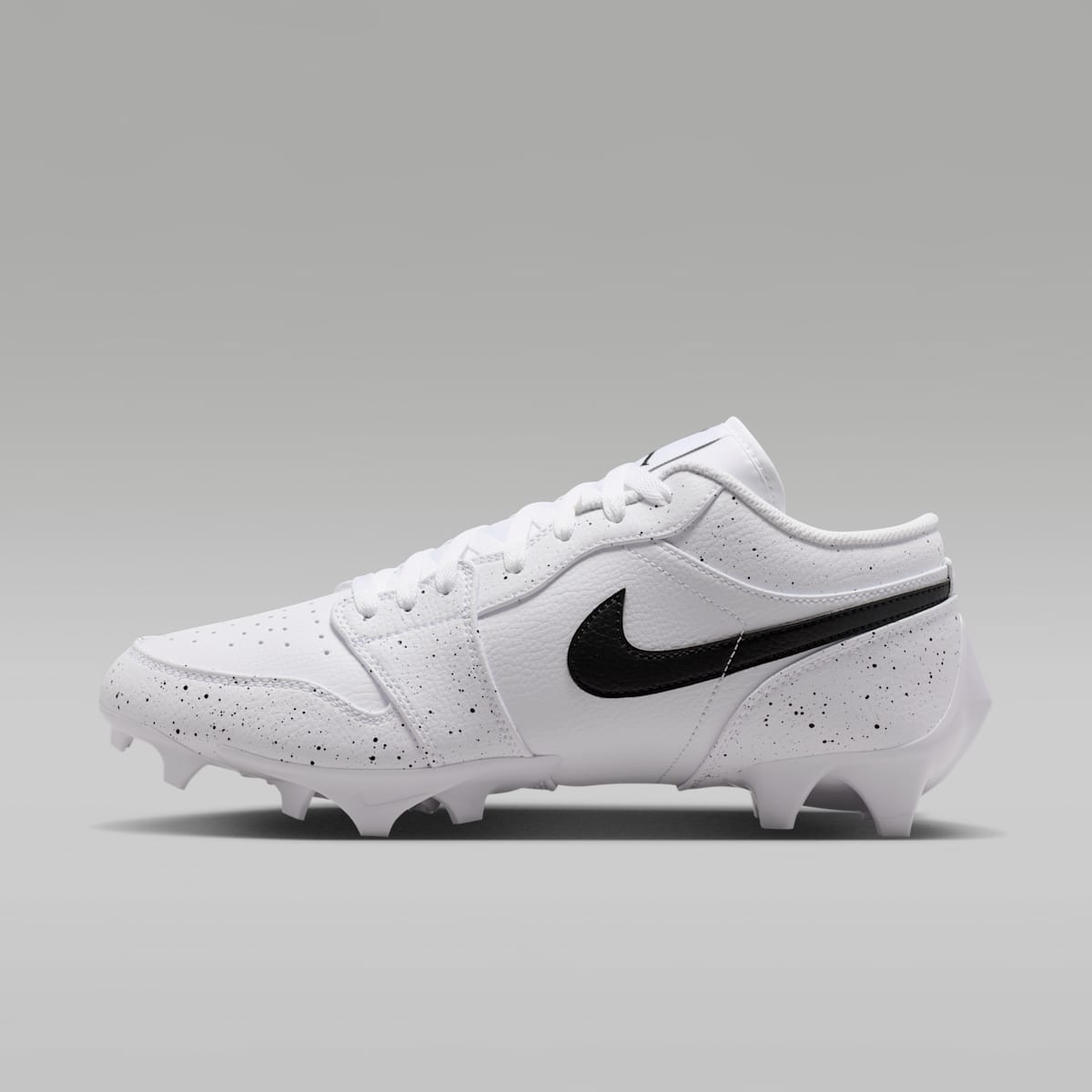 Jordan 1 Low TD Men's Football Cleat - White/Black - Image 1