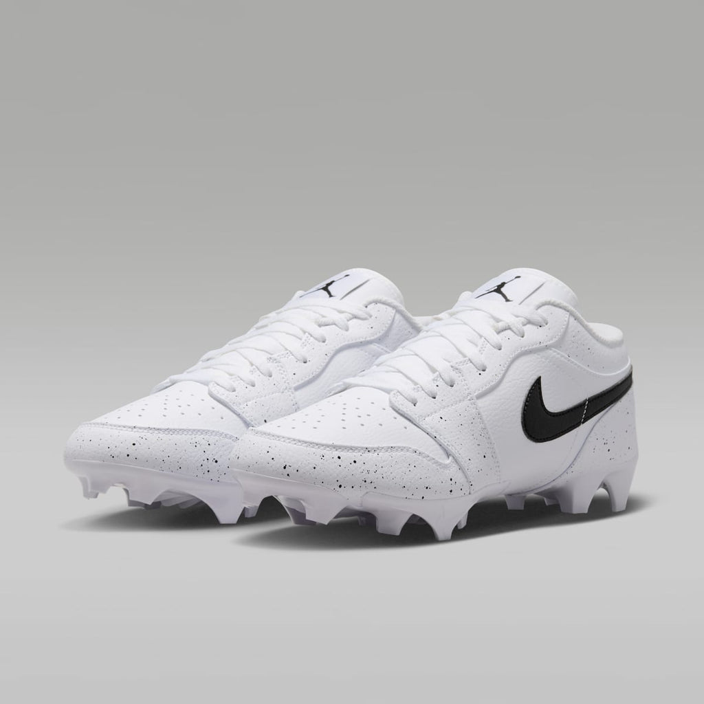 Jordan 1 Low TD Men's Football Cleat - White/Black - Image 5