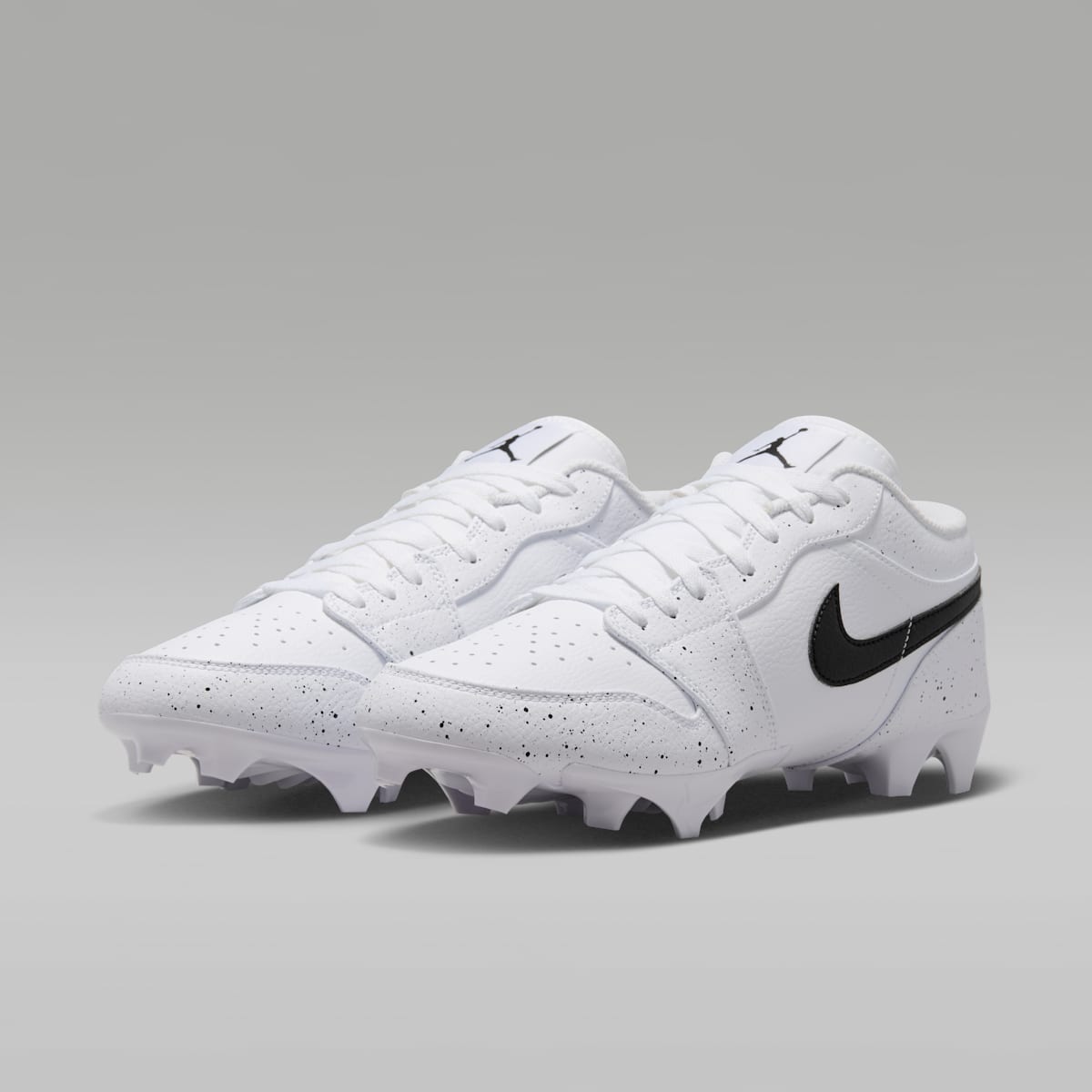 Jordan 1 Low TD Men's Football Cleat - White/Black - Image 5