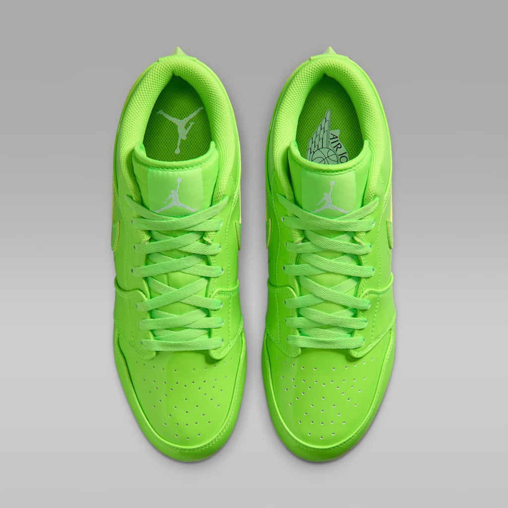 Jordan 1 Low TD Men's Football Cleat - Electric Green/White/Electric Green - Image 4