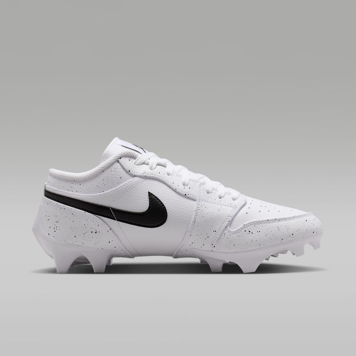 Jordan 1 Low TD Men's Football Cleat - White/Black - Image 3