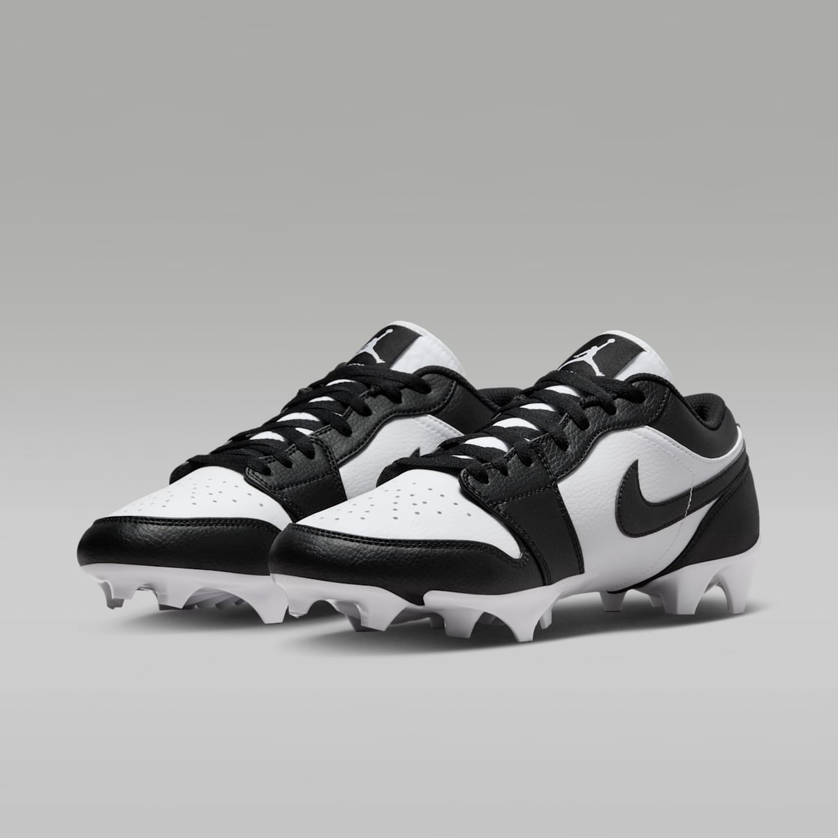 Jordan 1 Low TD Men's Football Cleat - White/Black/Black - Image 5
