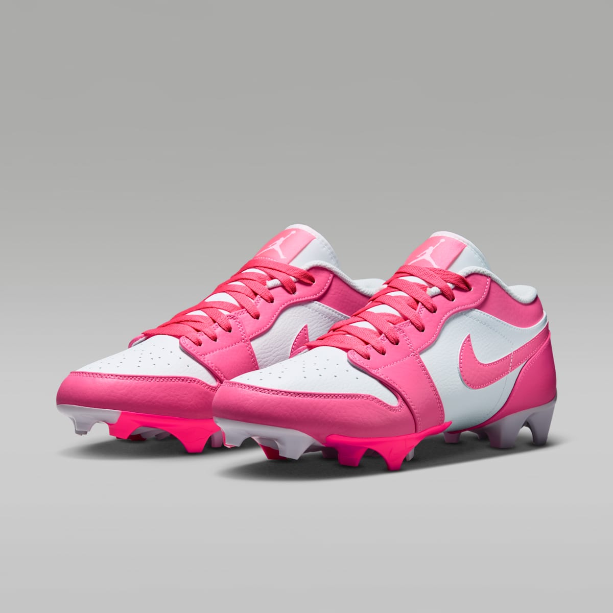 Jordan 1 Low TD Men's Football Cleat - Digital Pink/White - Image 5