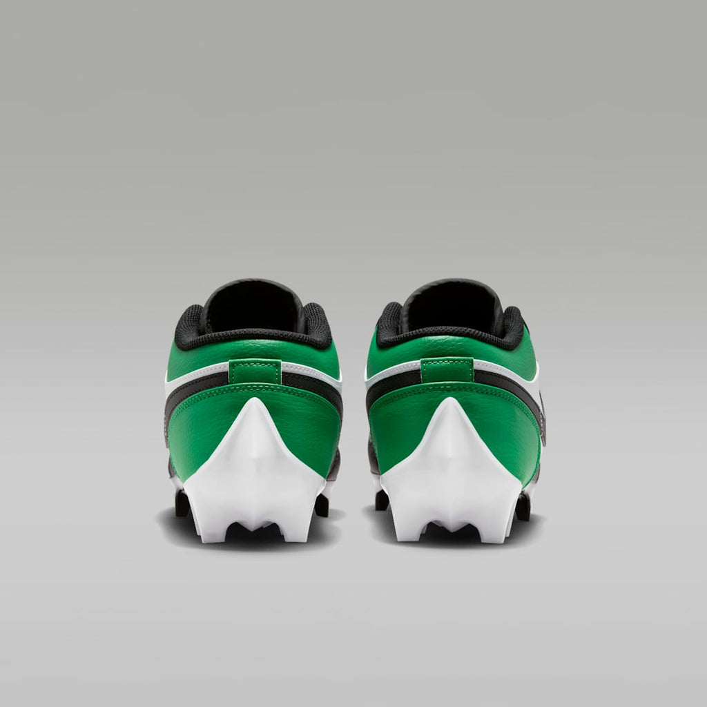 Jordan 1 Low TD Men's Football Cleat - Black/White/Lucky Green - Image 6