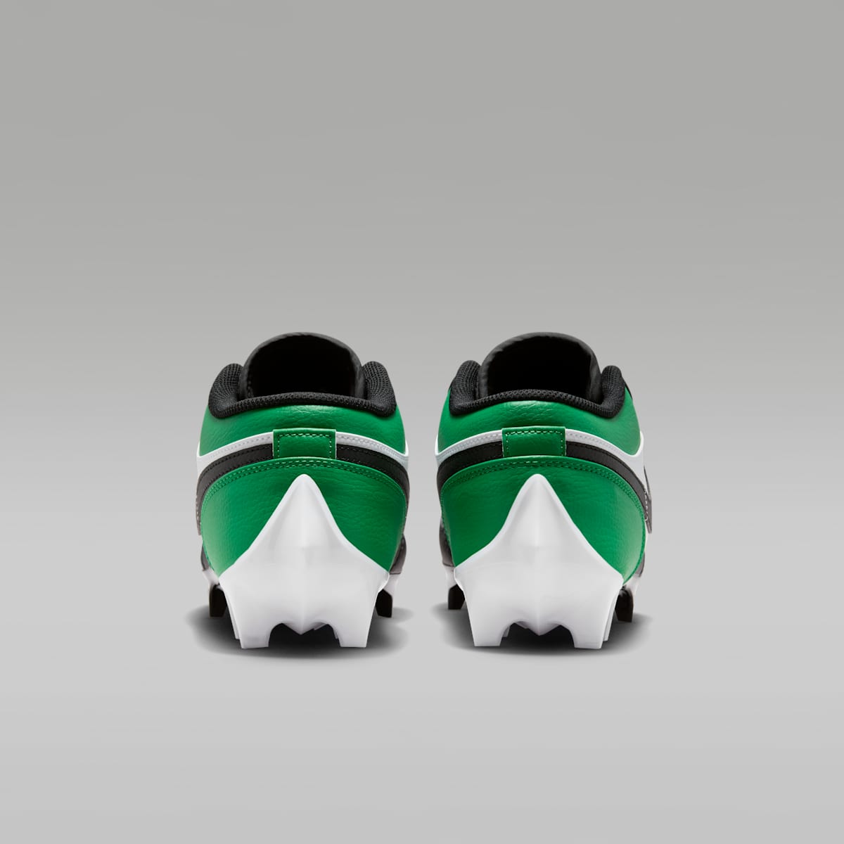 Jordan 1 Low TD Men's Football Cleat - Black/White/Lucky Green - Image 6