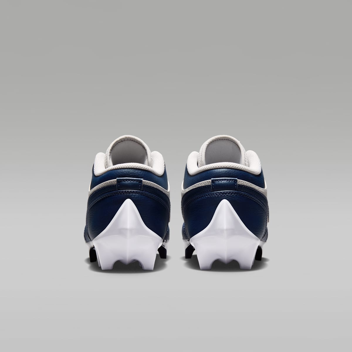 Jordan 1 Low TD Men's Football Cleat - Wolf Grey/White/College Navy - Image 6