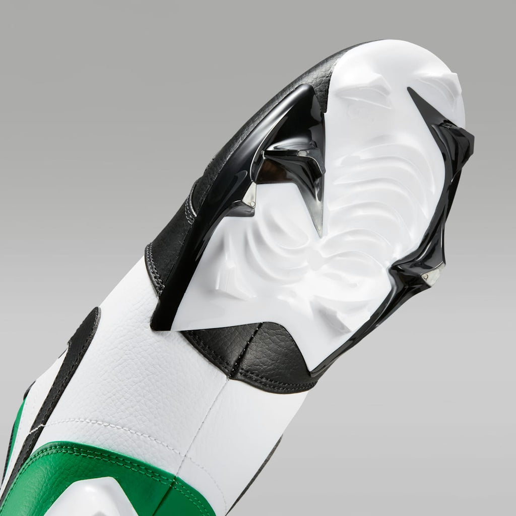 Jordan 1 Low TD Men's Football Cleat - Black/White/Lucky Green - Image 7