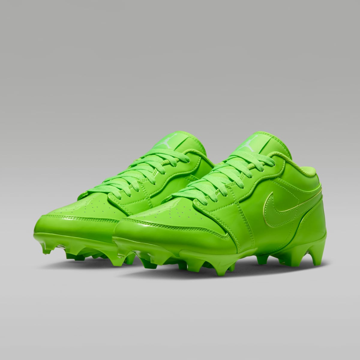 Jordan 1 Low TD Men's Football Cleat - Electric Green/White/Electric Green - Image 5