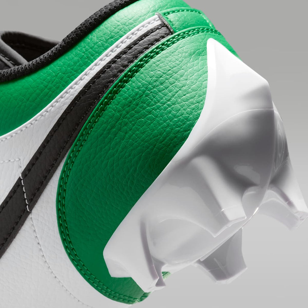 Jordan 1 Low TD Men's Football Cleat - Black/White/Lucky Green - Image 9