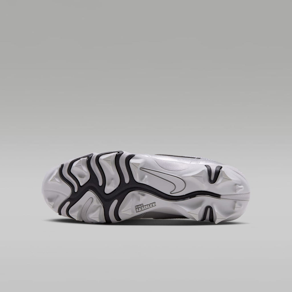 Jordan 1 Low Little/Big Kids' Cleats - Metallic Silver/Black
