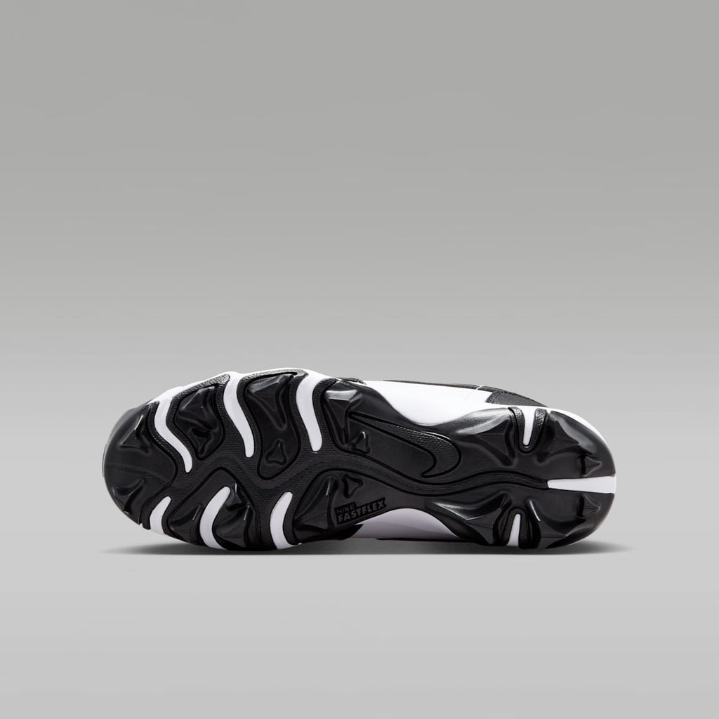 Jordan 1 Low Little/Big Kids' Cleats - White/Black/Black