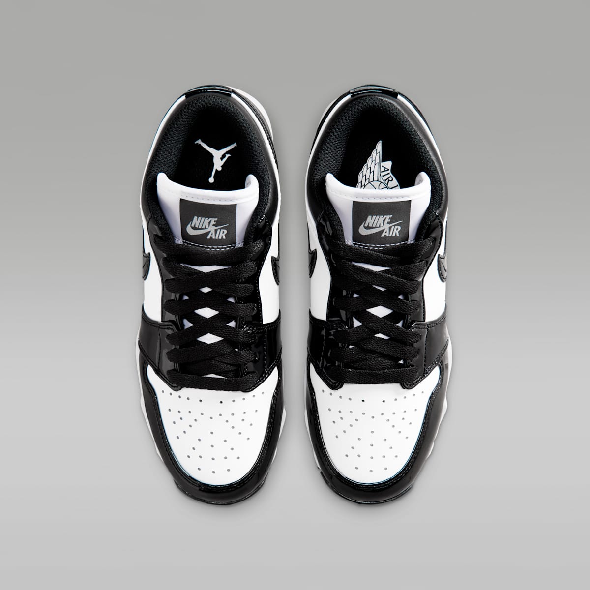 Jordan 1 Low Little/Big Kids' Cleats - White/Black/Black