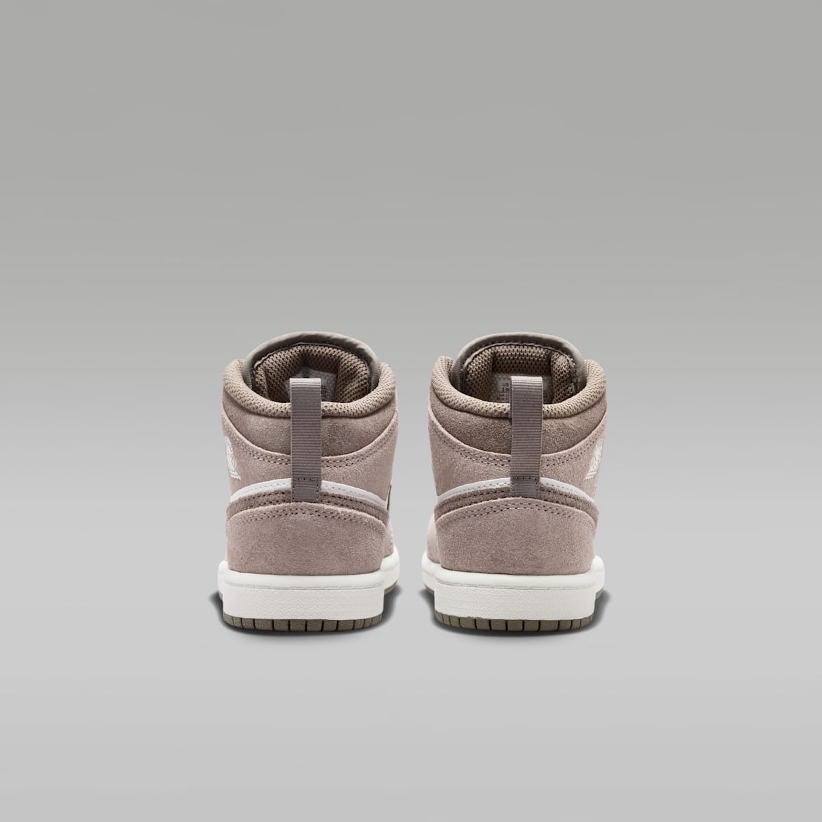 Jordan 1 Mid Little Kids' Shoes - Enigma Stone/Summit White/Olive Grey - Image 6