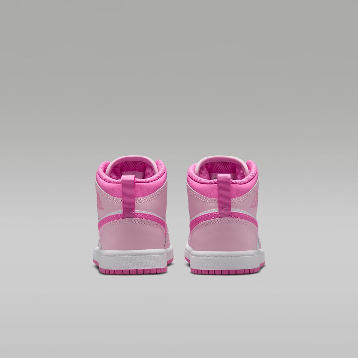 Jordan 1 Mid Little Kids' Shoes - Pink Foam/China Rose/White/Pink Foam - Image 6