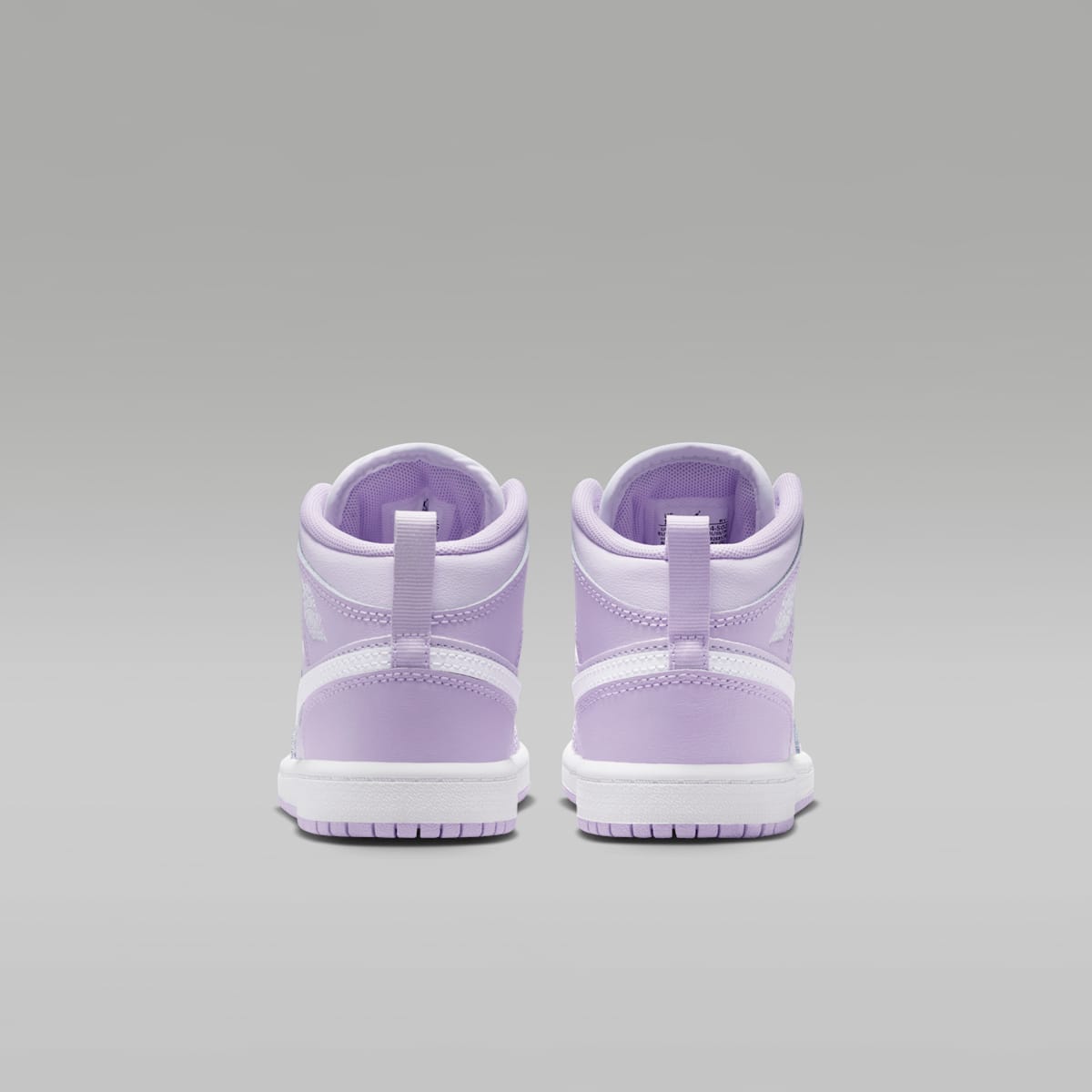 Jordan 1 Mid Little Kids' Shoes - Violet Mist/Barely Grape/White - Image 6