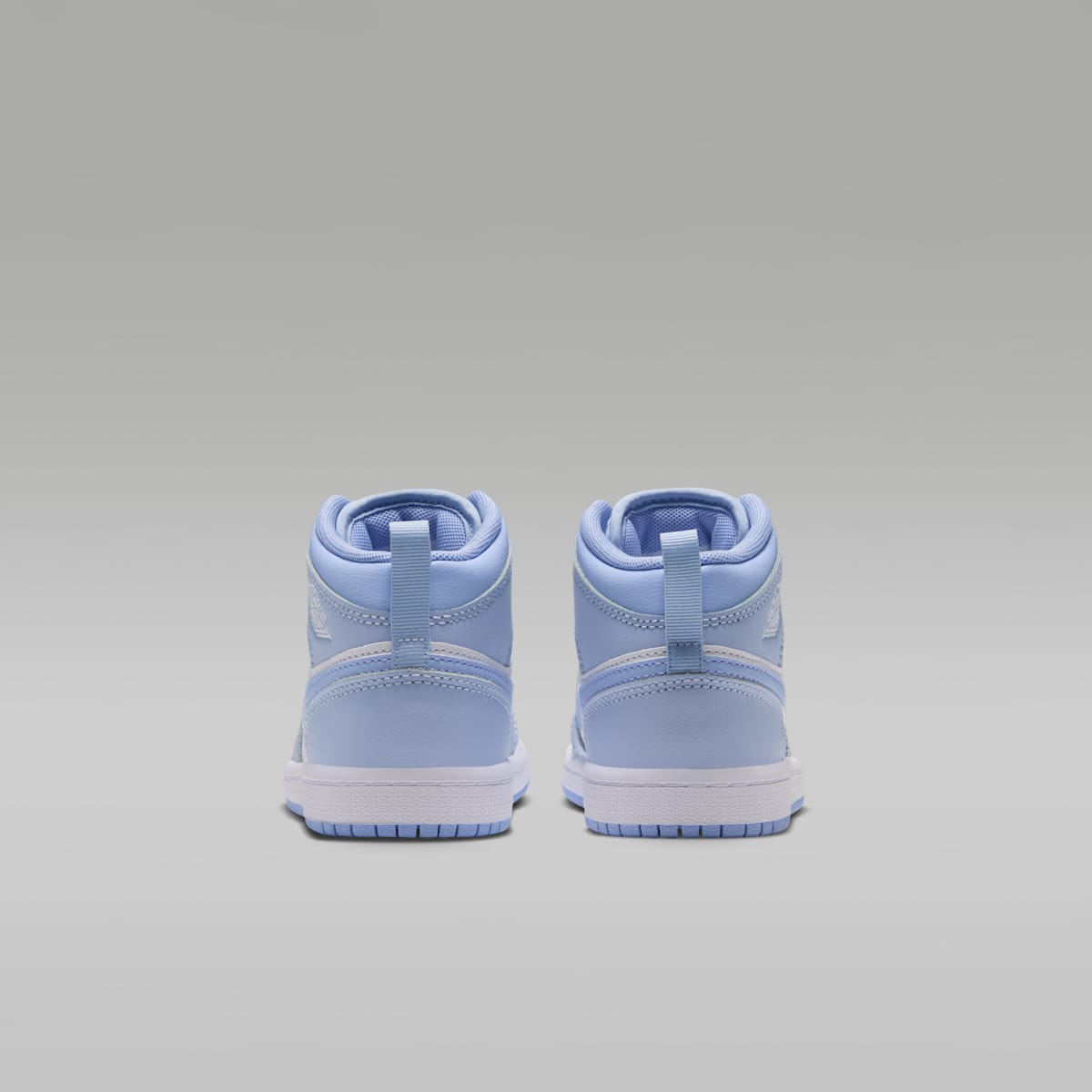 Jordan 1 Mid Little Kids' Shoes - Hydrogen Blue/Aluminum/White - Image 6