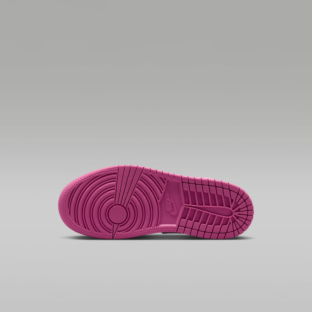 Jordan 1 Mid Little Kids' Shoes - Pink Foam/China Rose/White/Pink Foam - Image 2