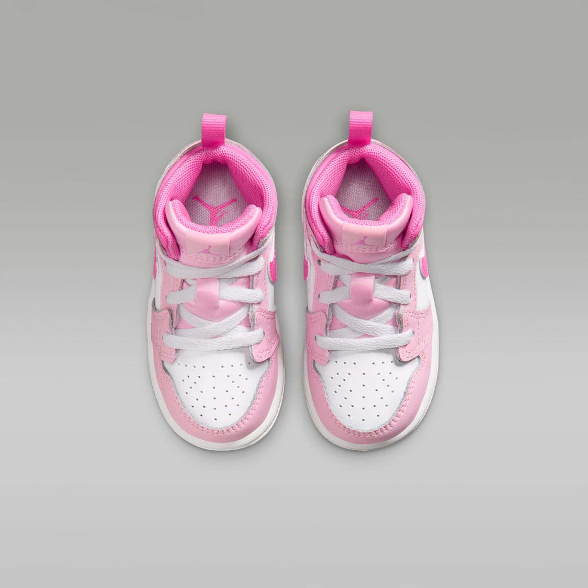 Jordan 1 Mid Baby/Toddler Shoes - Pink Foam/China Rose/White/Pink Foam - Image 4