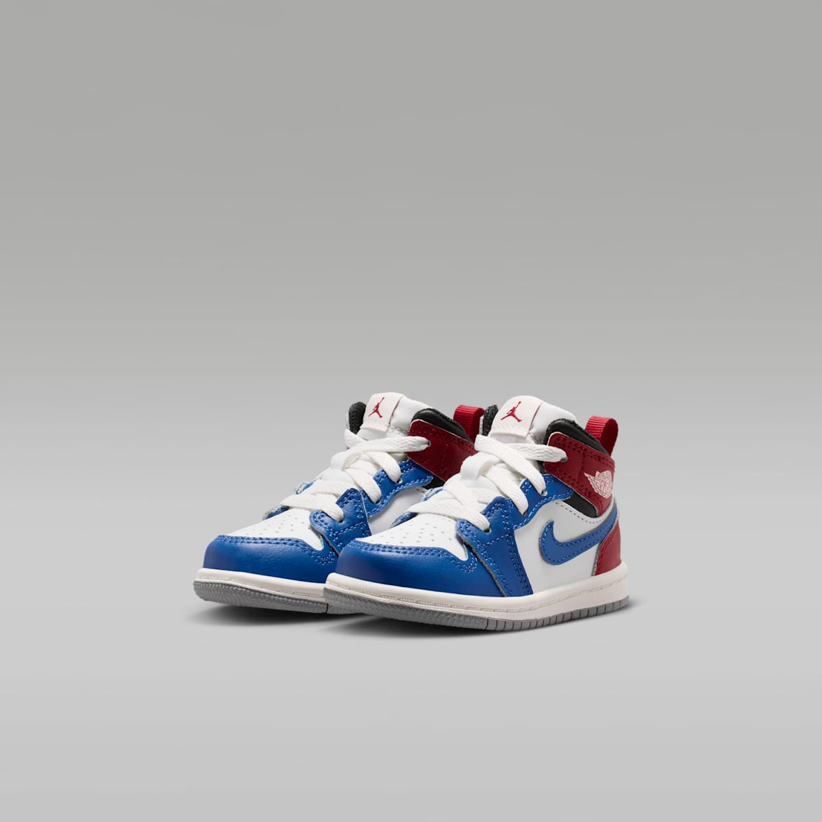Jordan 1 Mid Baby/Toddler Shoes - True Blue/Varsity Red/Black/Summit White - Image 5