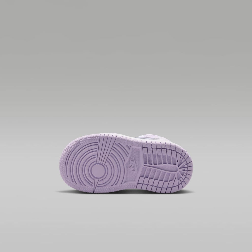 Jordan 1 Mid Baby/Toddler Shoes - Violet Mist/Barely Grape/White - Image 2