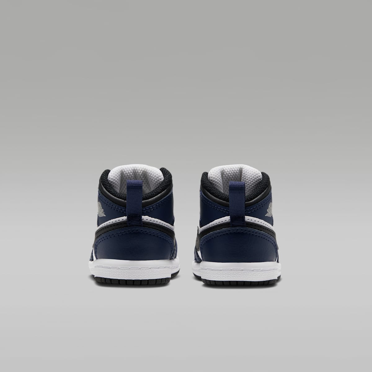 Jordan 1 Mid Baby/Toddler Shoes - White/College Navy/White/Tech Grey - Image 6