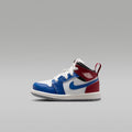 Jordan 1 Mid Baby/Toddler Shoes - True Blue/Varsity Red/Black/Summit White - Image 1
