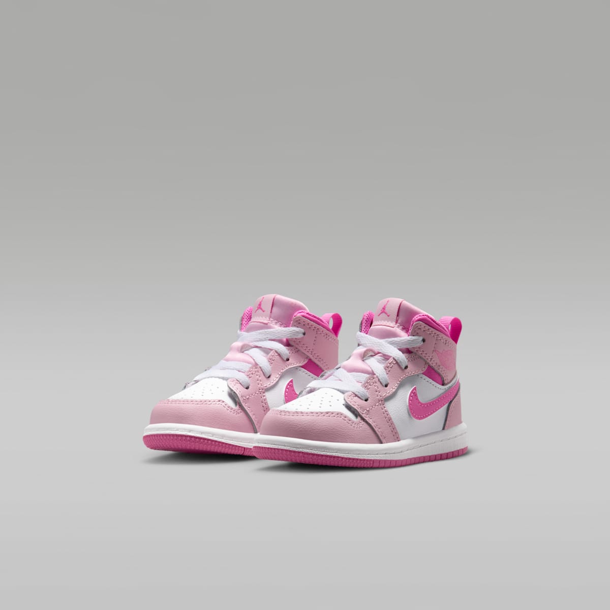 Jordan 1 Mid Baby/Toddler Shoes - Pink Foam/China Rose/White/Pink Foam - Image 5