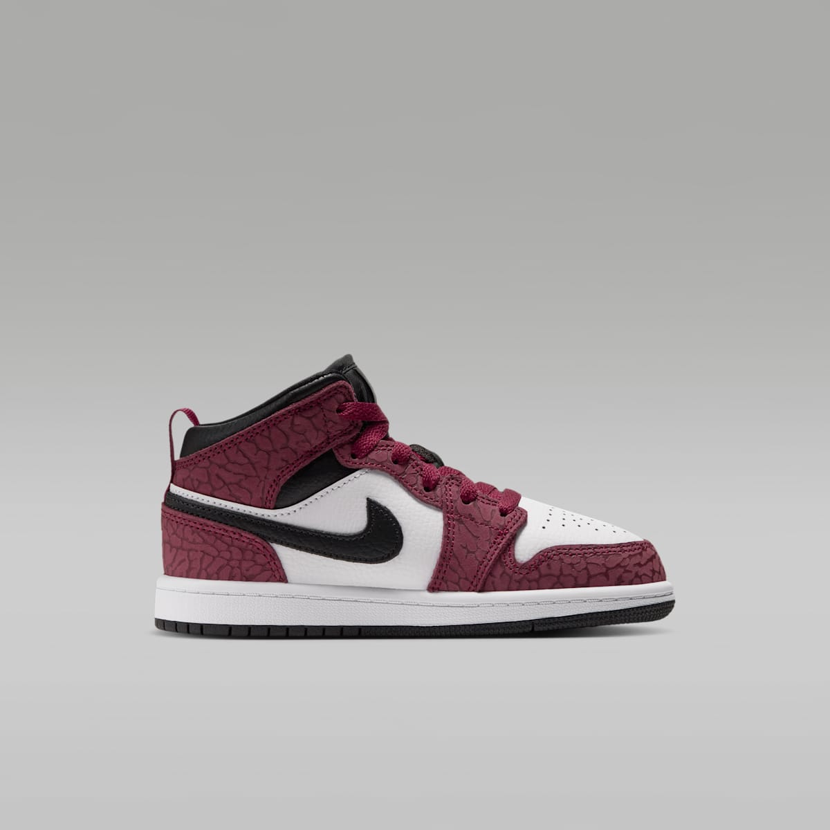 Jordan 1 Mid SE Little Kids' Shoes - Team Red/Black/Dark Team Red/White