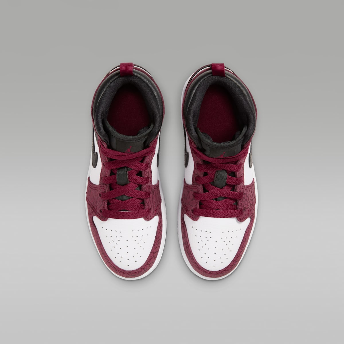 Jordan 1 Mid SE Little Kids' Shoes - Team Red/Black/Dark Team Red/White