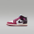 Jordan 1 Mid SE Little Kids' Shoes - Sweet Beet/Off Noir/White/Desert Pink