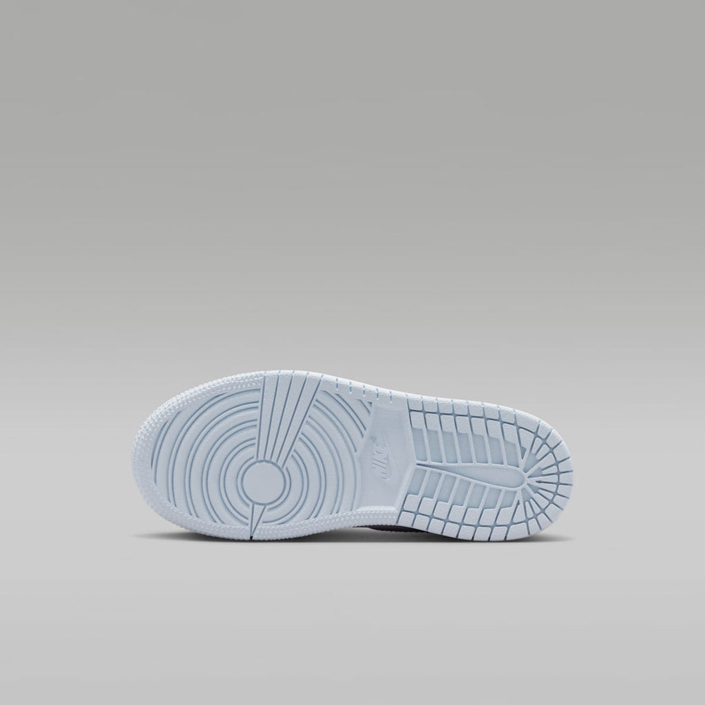 Jordan 1 Mid SE Little Kids' Shoes - Half Blue/Pale Ivory/White/Half Blue