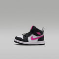 Jordan 1 Mid SE Baby/Toddler Shoes - Black/Anthracite/White/Laser Fuchsia